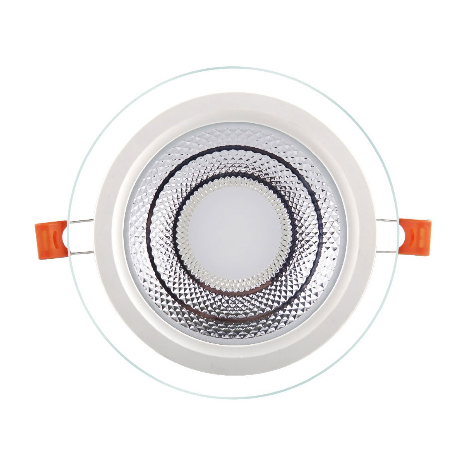 6W 12W 18W 24W Glasscheiben-Downlight