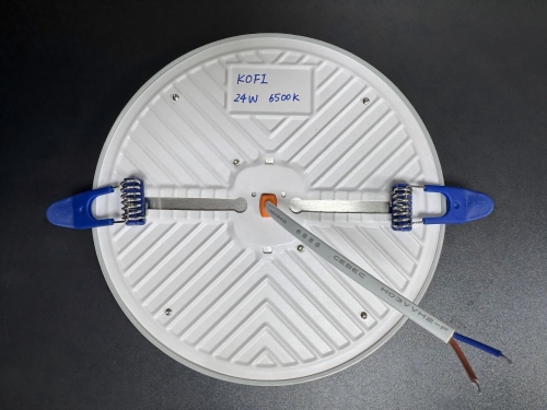 9/24/36W rahmenlose DOB-Einbauleuchte, Eisen+pp