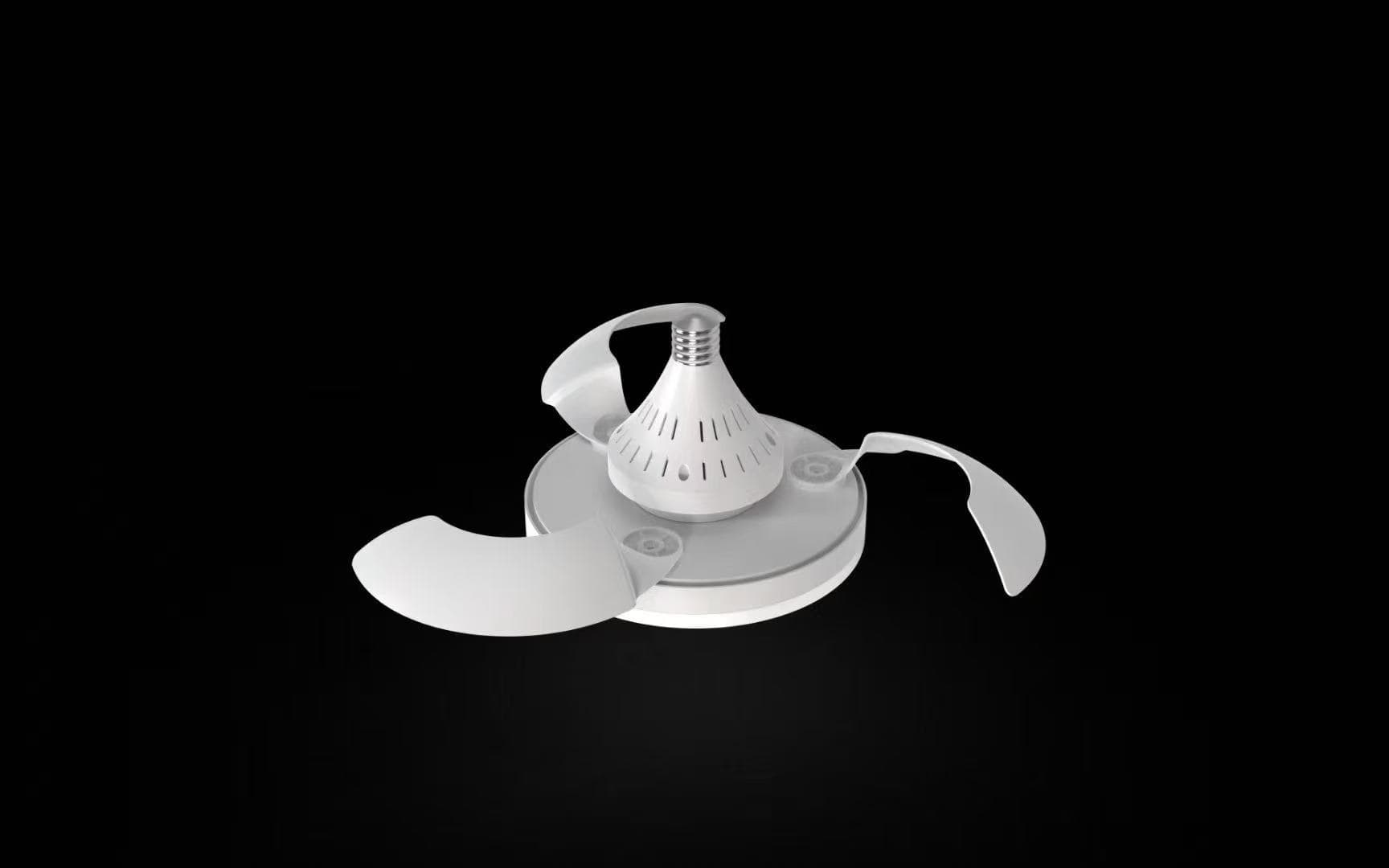UFO-Lüfterleuchten, dimmbare Lichthöhle Deckenventilator, 3 Farben 3000K-6500K
